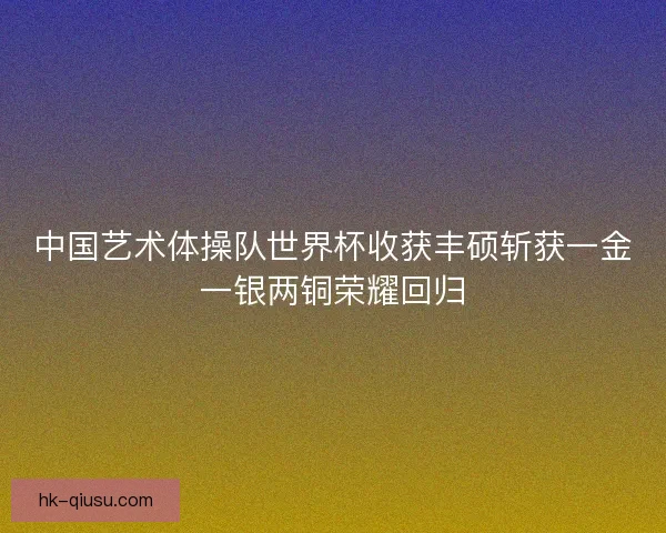 中国艺术体操队世界杯收获丰硕斩获一金一银两铜荣耀回归